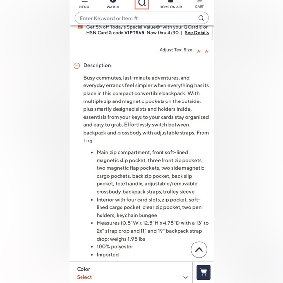 Lug Mini Puddle Jumper Quilted Crossbody Convertible Tote Brushed Pearl Grey - Picture 12 of 13